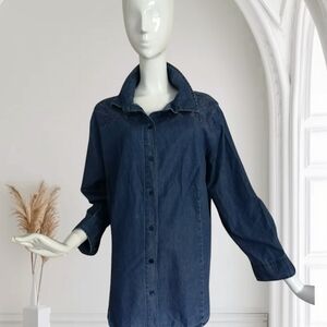 Allison Daley Blue Denim Blouse